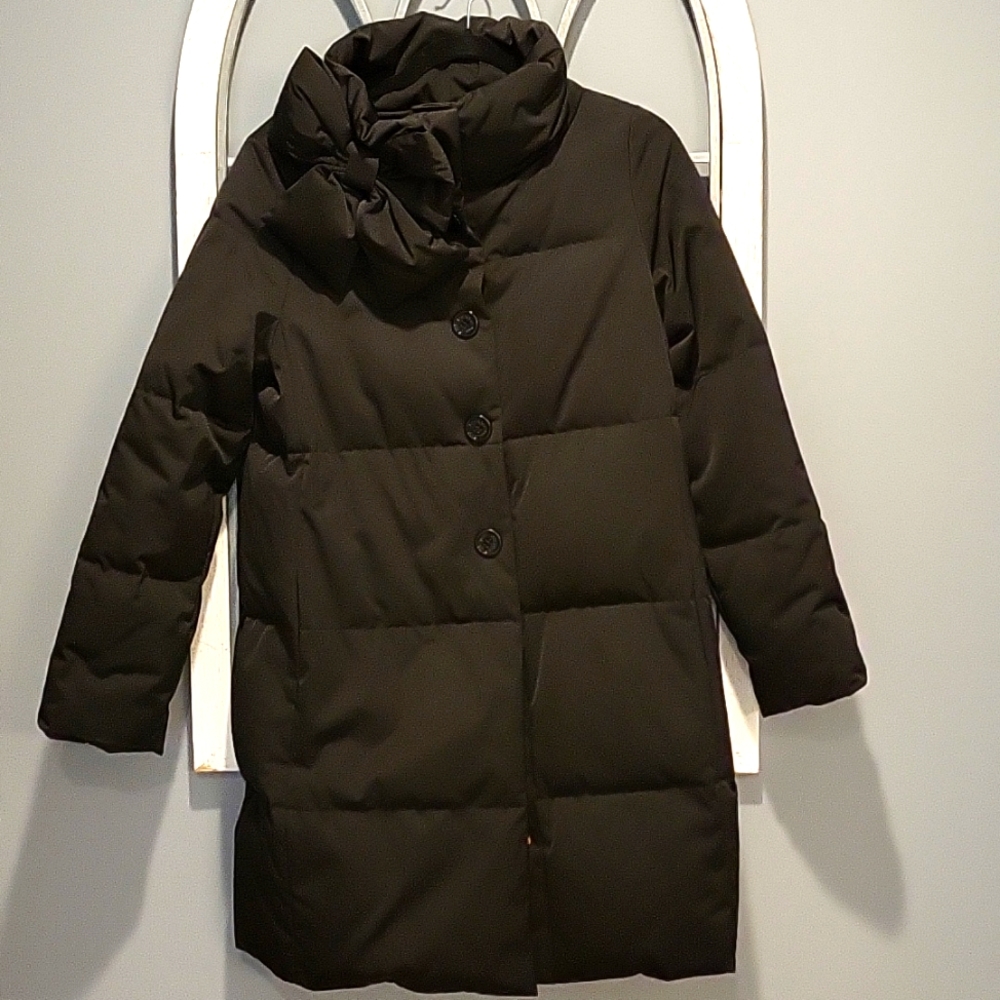 Kate spade bow puffer coat